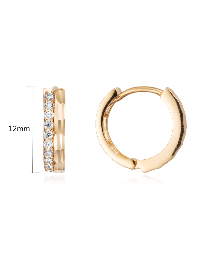 Zelta auskari ar cirkonijiem