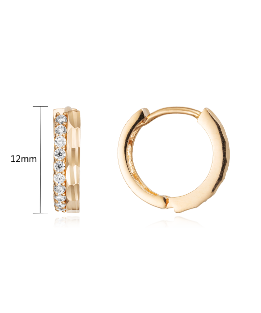 Zelta auskari ar cirkonijiem