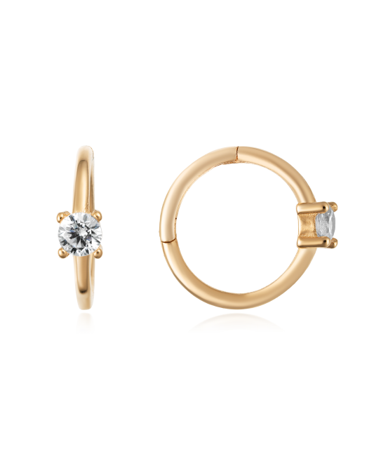 Zelta auskari ar cirkonijiem