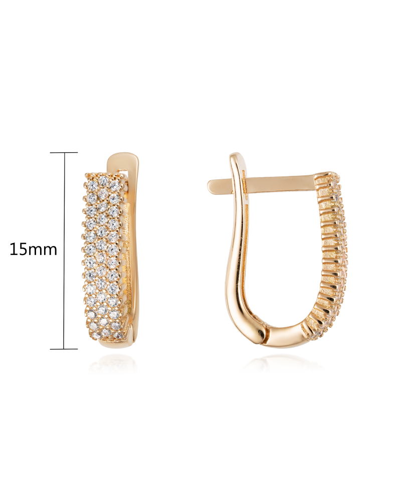 Zelta auskari ar cirkonijiem