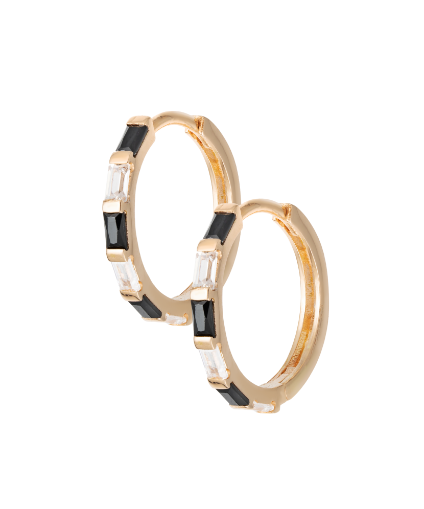 Золотые серьги с цирконами