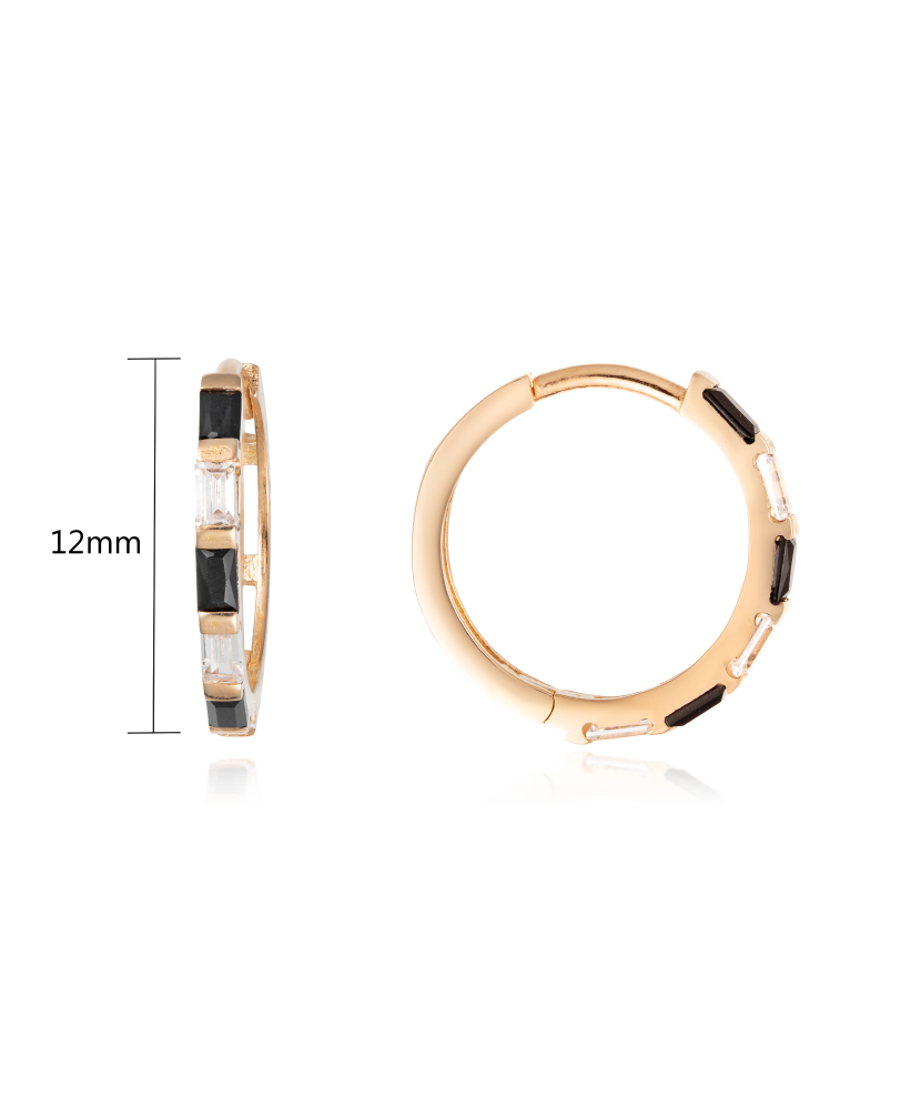 Zelta auskari ar cirkonijiem