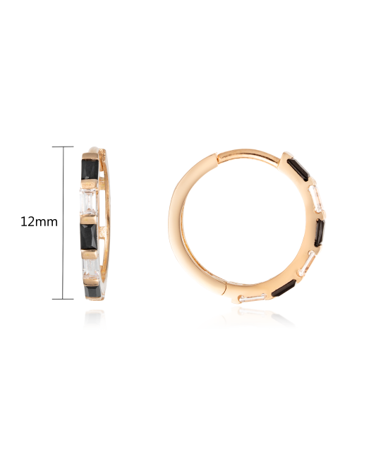 Zelta auskari ar cirkonijiem