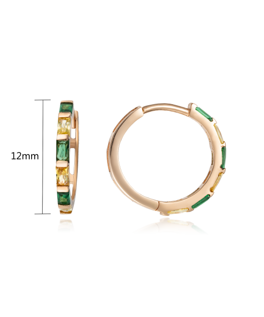 Zelta auskari ar cirkonijiem