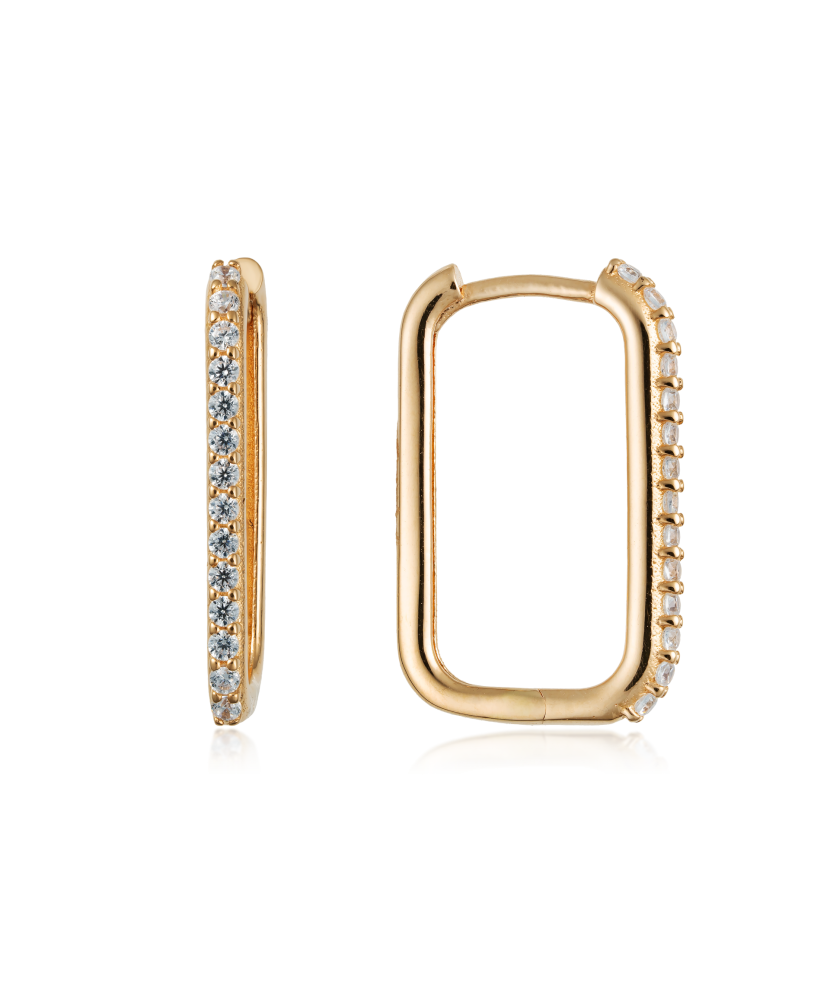 Zelta auskari ar cirkonijiem