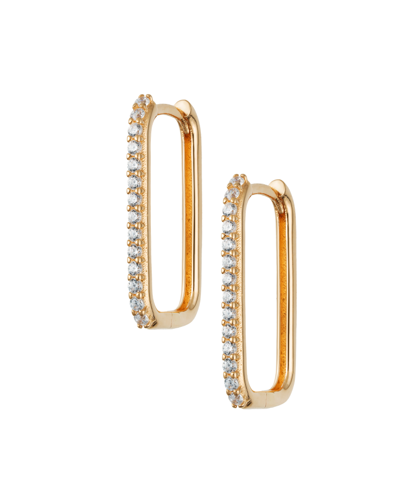 Zelta auskari ar cirkonijiem