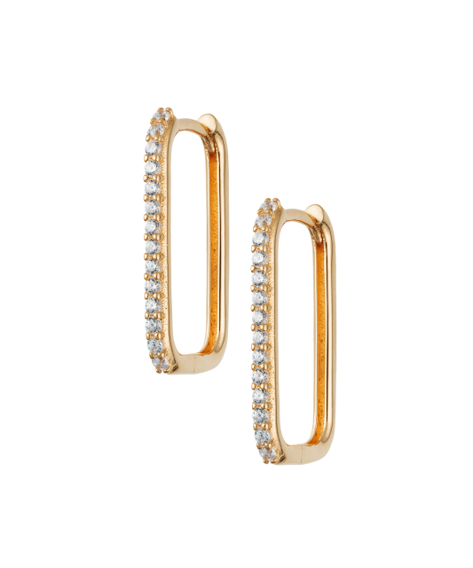 Zelta auskari ar cirkonijiem