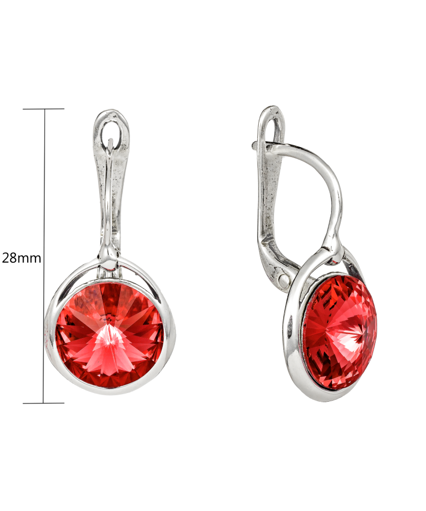 Sudraba auskari ar kristāliem - Goldinga