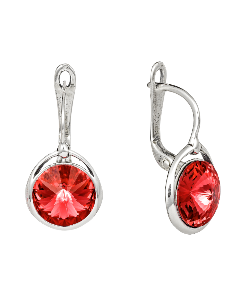 Sudraba auskari ar kristāliem - Goldinga