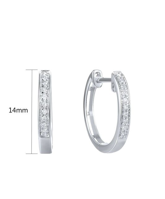 Baltā zelta auskari ar briljantiem - Goldinga