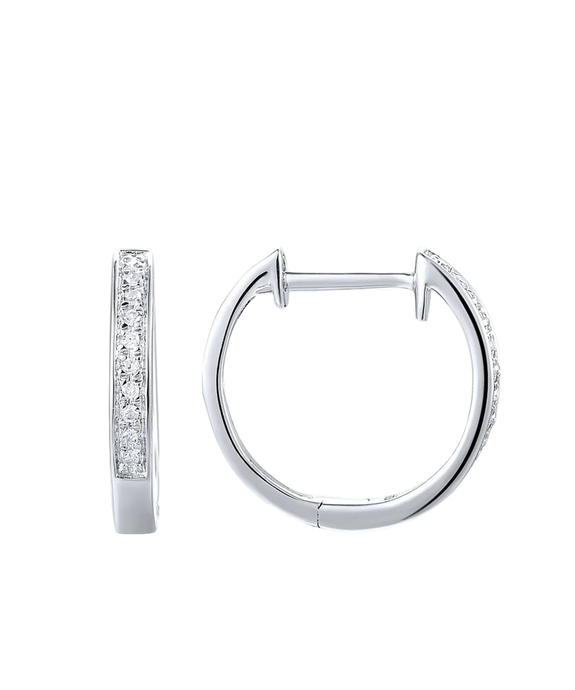 Baltā zelta auskari ar briljantiem - Goldinga