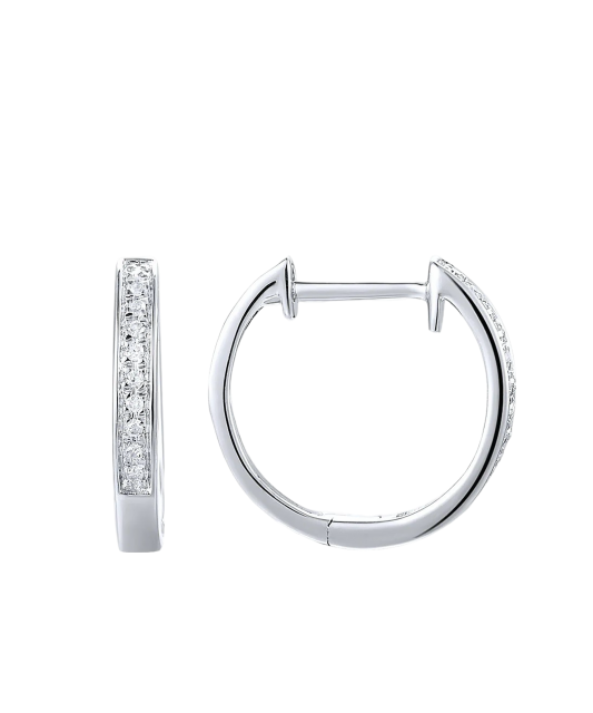 Baltā zelta auskari ar briljantiem - Goldinga