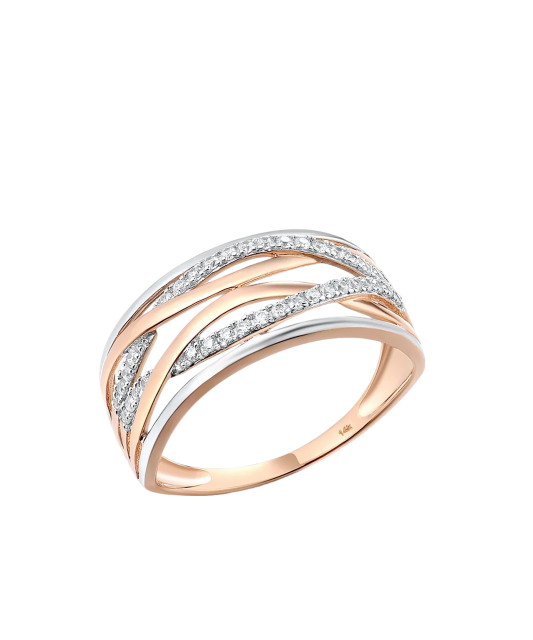 Золотое кольцо с алмазами