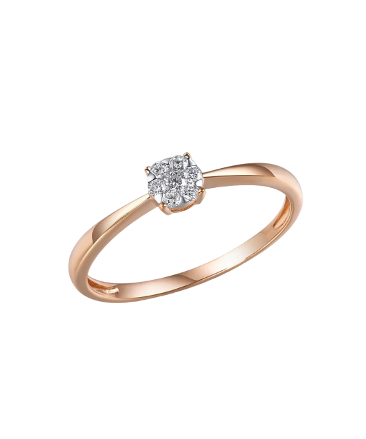 Золотое кольцо с алмазами