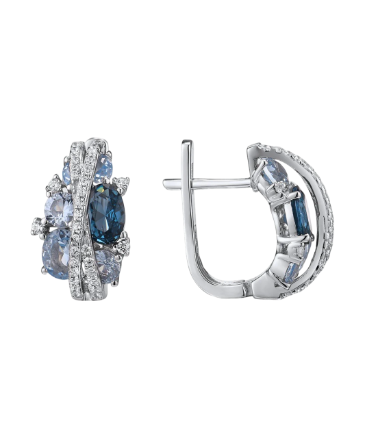 Sudraba auskari ar cirkonijiem - Goldinga