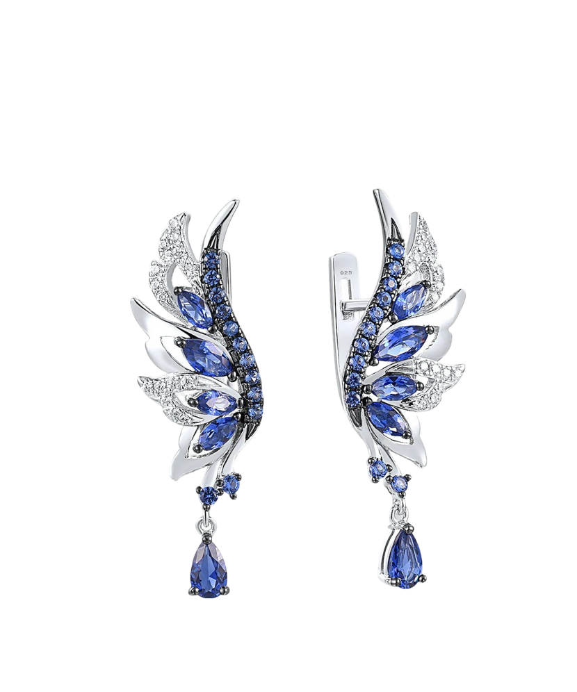 Sudraba auskari ar cirkonijiem - Goldinga