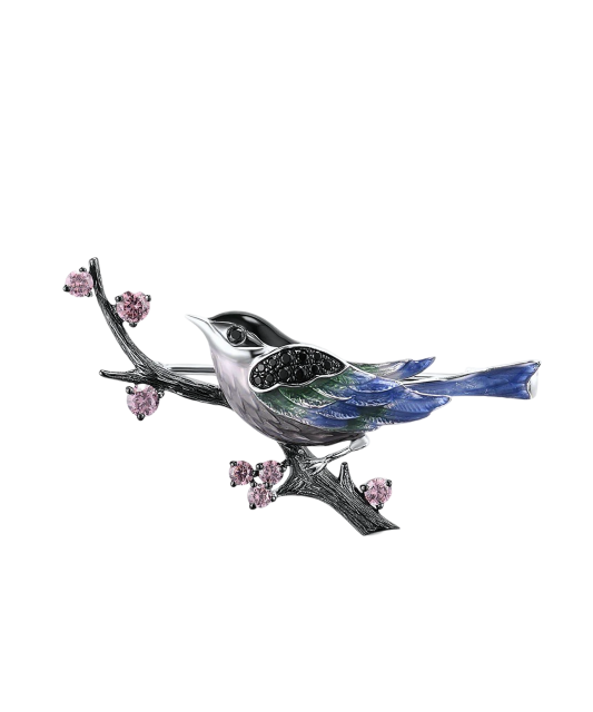 Sudraba sakta ar cirkonijiem un emalju - Goldinga