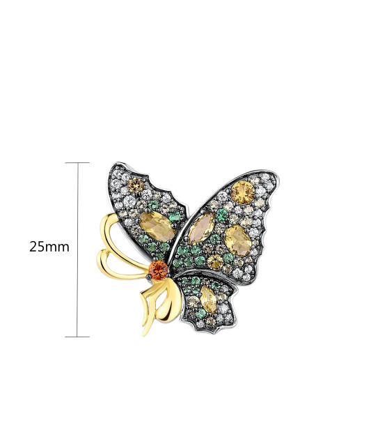 Sudraba kulons ar spineļiem un cirkoniem - Goldinga