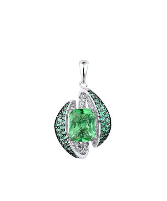 Sudraba kulons ar spineļiem un cirkoniem - Goldinga