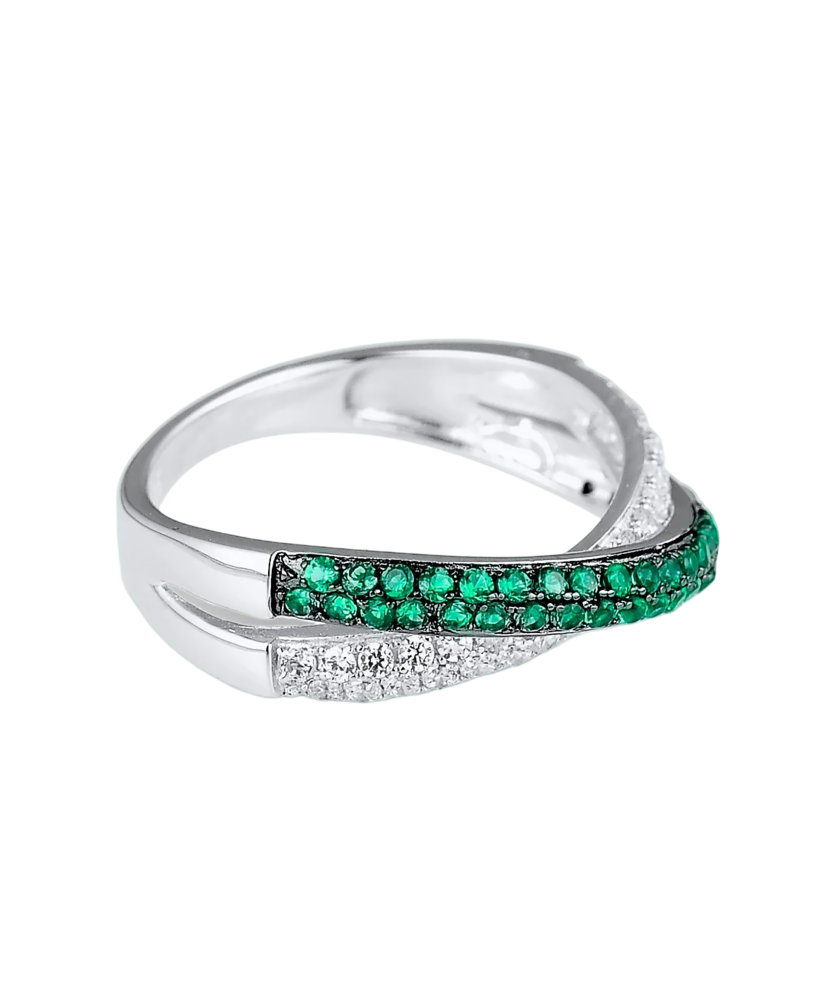 Sudraba gredzens ar cirkonijiemun špineļiem - Goldinga