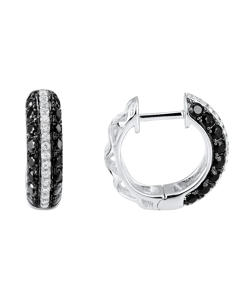 Sudraba auskari ar spineļiem un cirkoniem - Goldinga