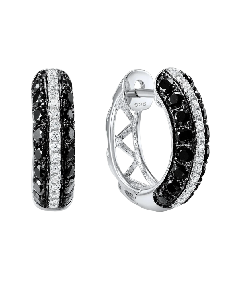 Sudraba auskari ar spineļiem un cirkoniem - Goldinga