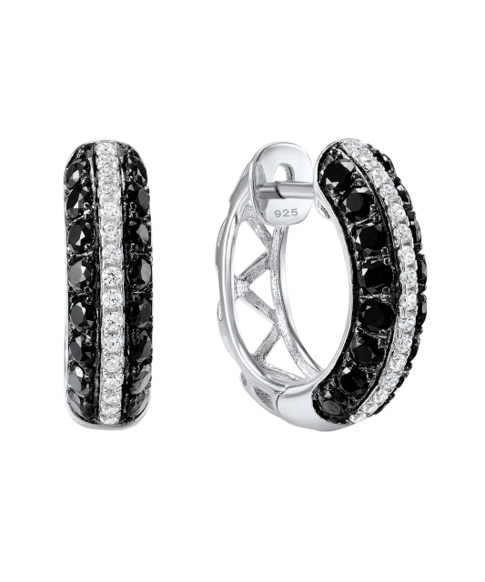 Sudraba auskari ar spineļiem un cirkoniem - Goldinga