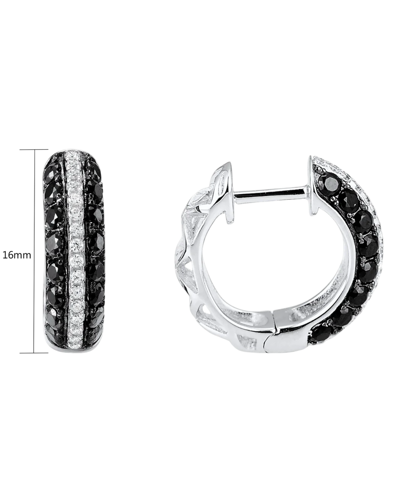 Sudraba auskari ar spineļiem un cirkoniem - Goldinga