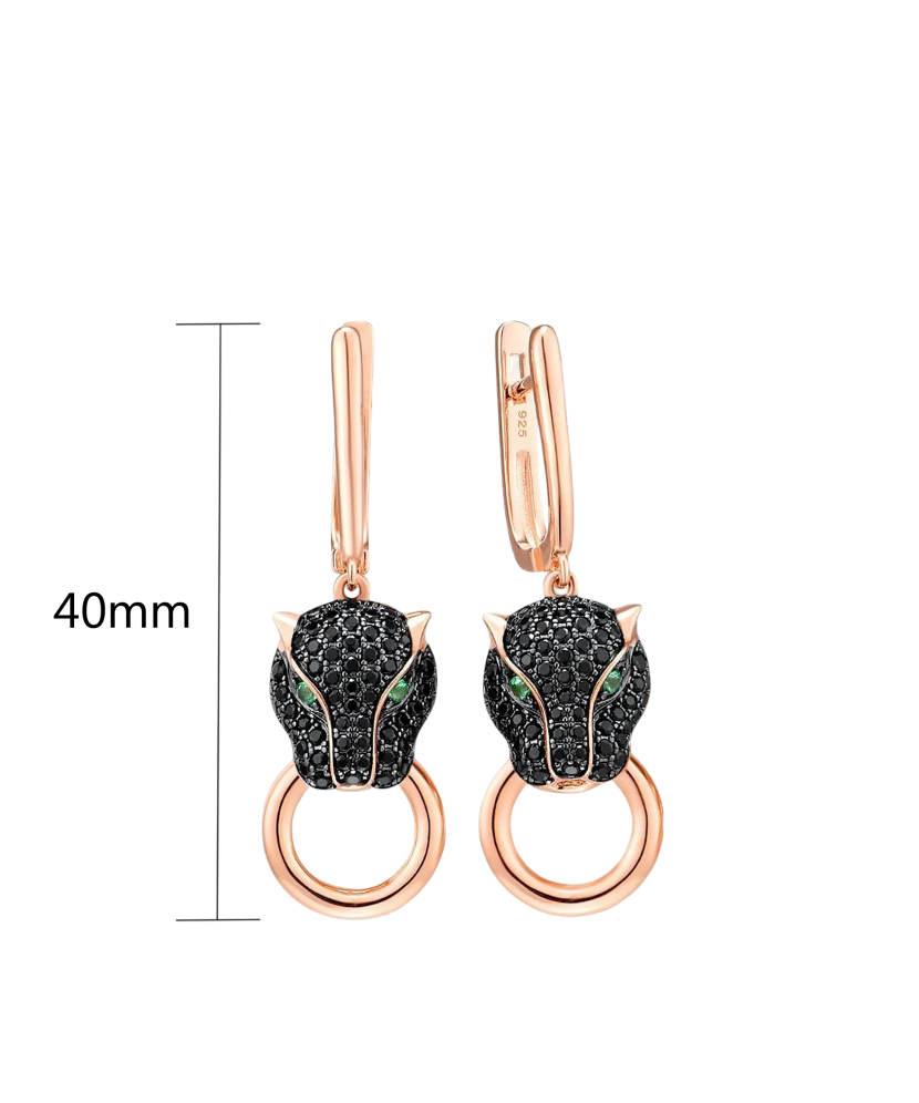 Apzeltīt Sudraba auskari ar spineļiem - Goldinga