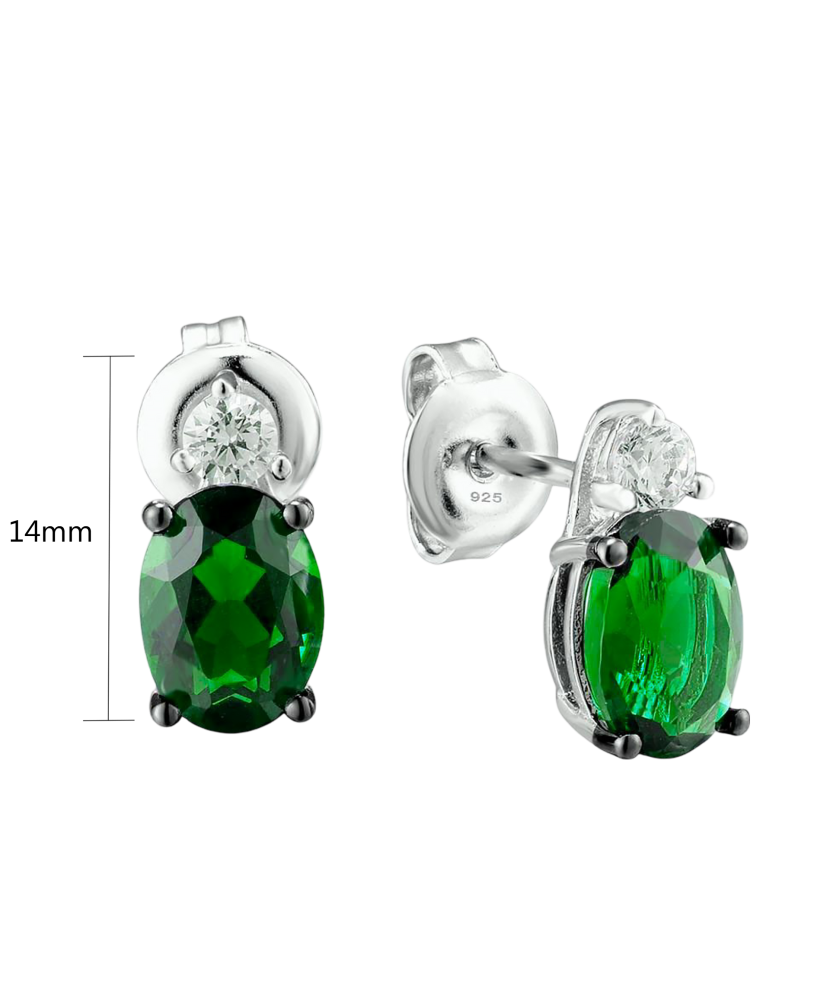 Sudraba auskari ar cirkonijiem - Goldinga