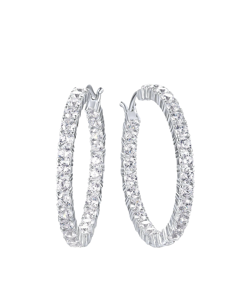 Sudraba auskari ar cirkonijiem - Goldinga