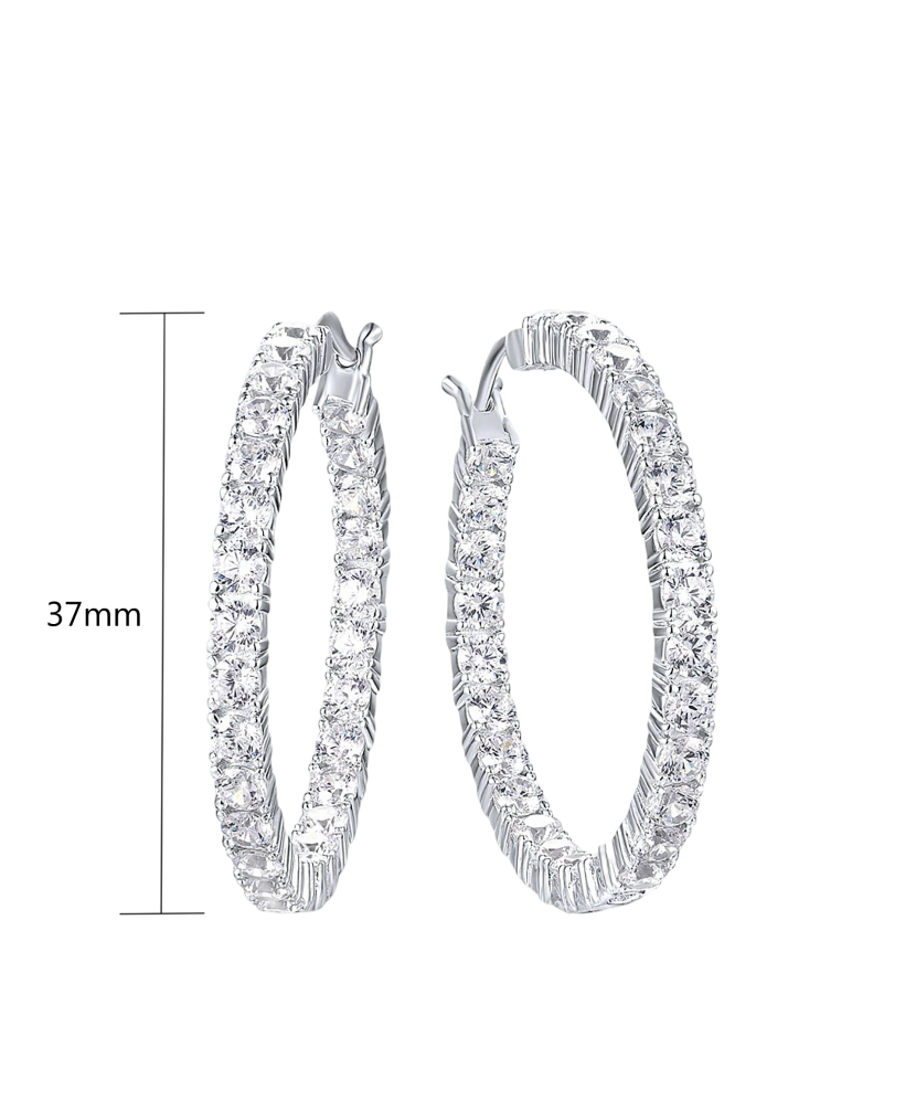 Sudraba auskari ar cirkonijiem - Goldinga