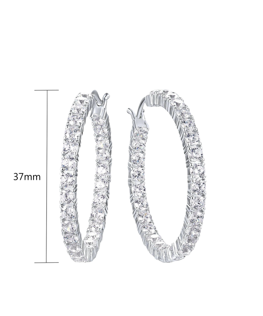 Sudraba auskari ar cirkonijiem - Goldinga