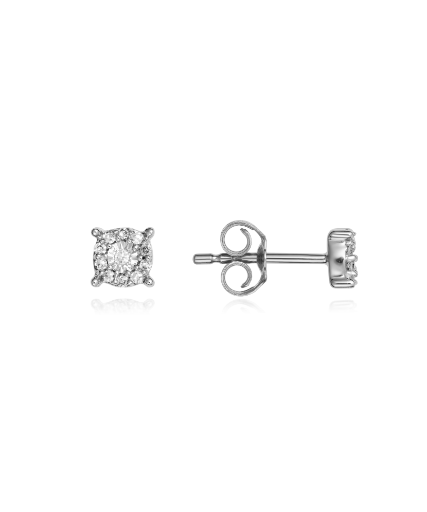 Baltā zelta auskari ar dimantiem