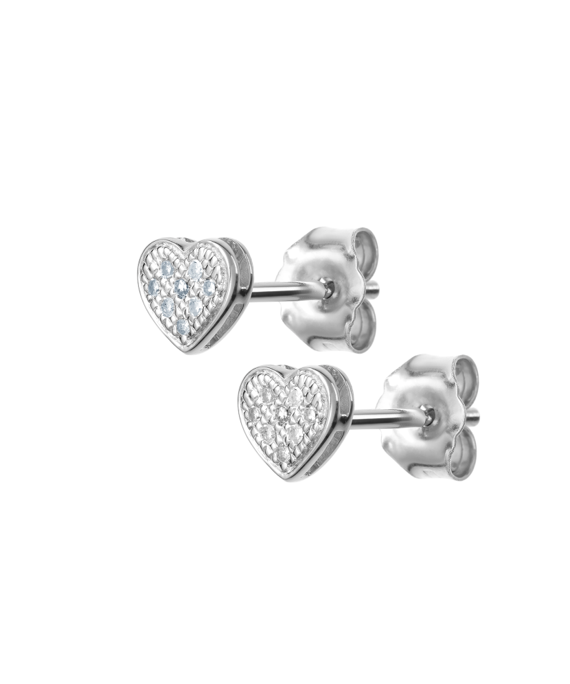 Baltā zelta auskari ar dimantiem