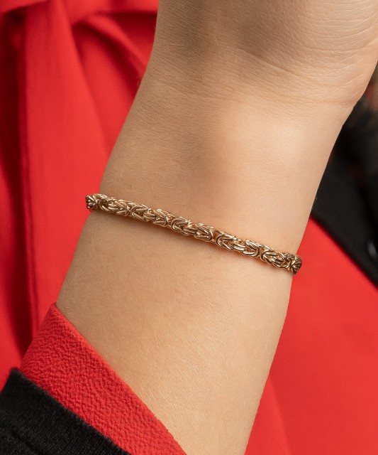 Золотой браслет 3.4mm