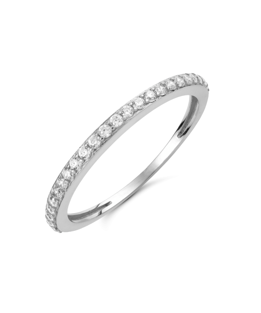 Baltā zelta gredzens ar cirkonijiem - Goldinga