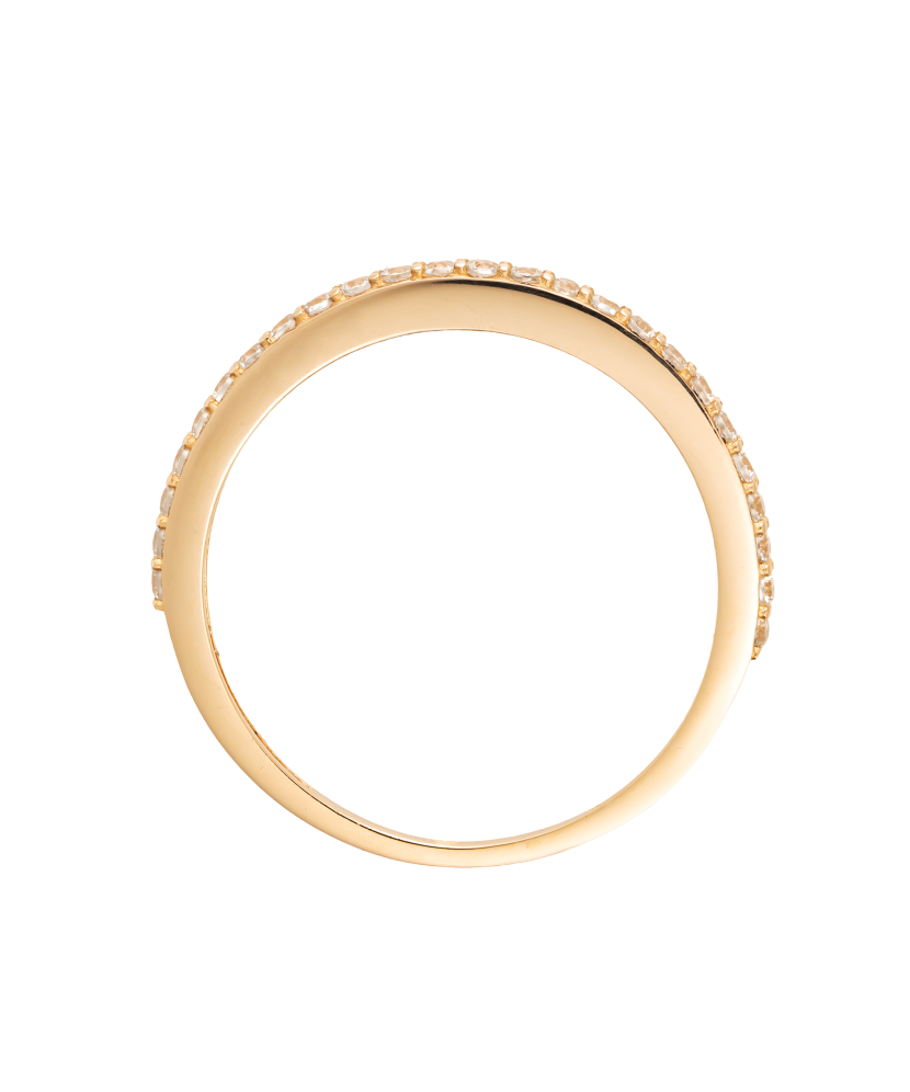 Золотое кольцо с цирконами