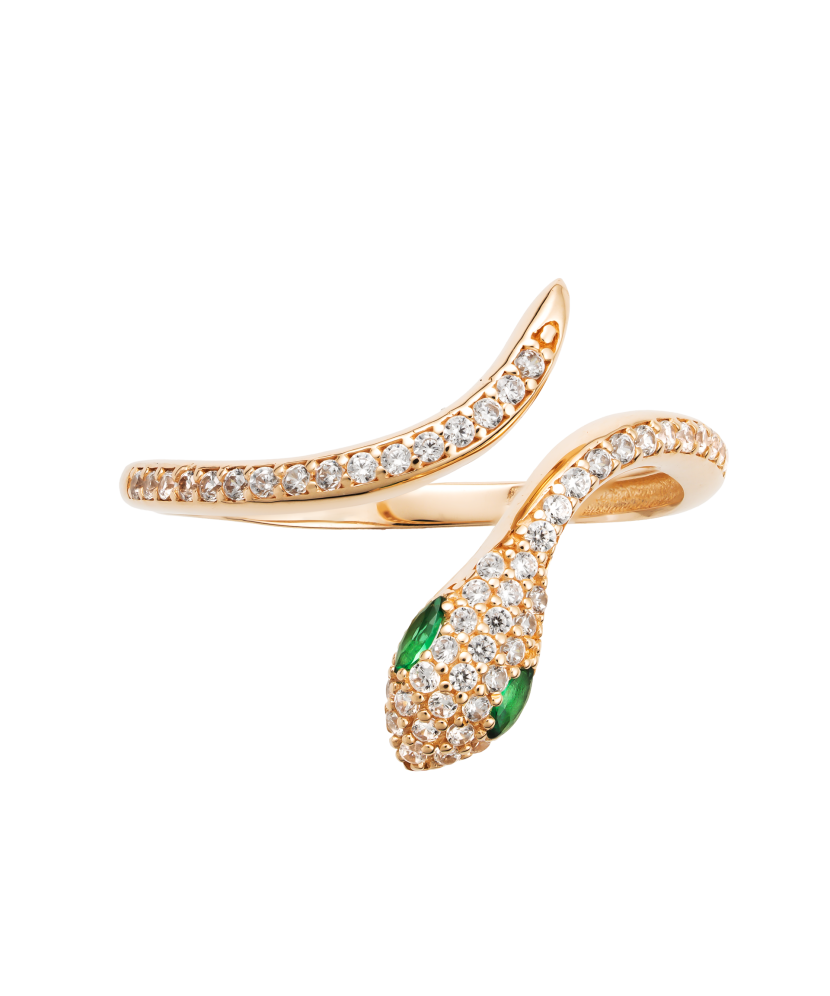 Zelta gredzens ar cirkonijiem