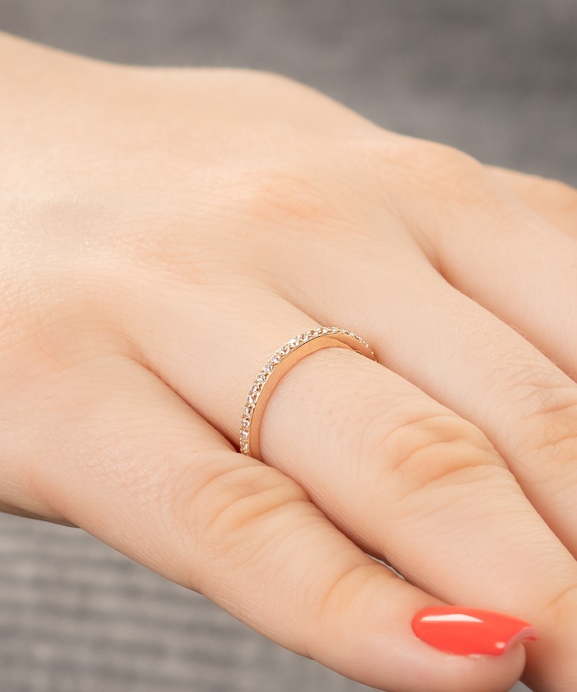 Zelta gredzens ar cirkonijiem - Goldinga