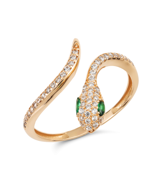 Zelta gredzens ar cirkonijiem