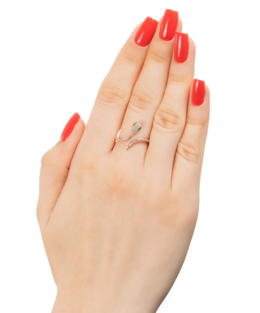 Zelta gredzens ar cirkonijiem