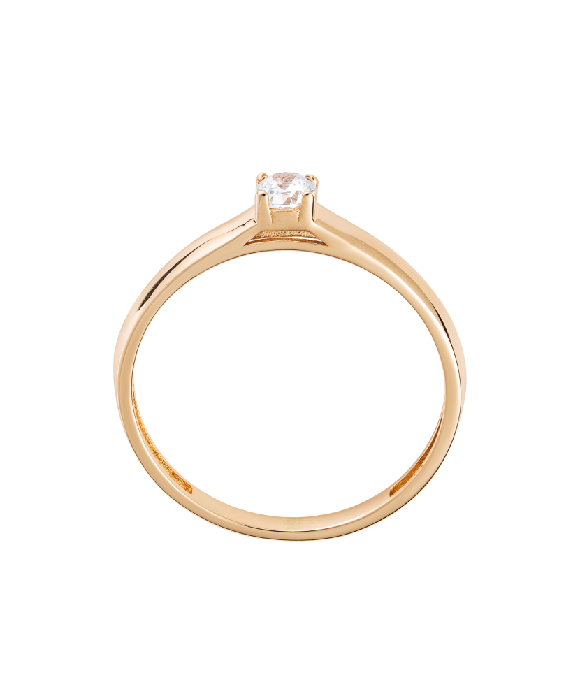 Zelta gredzens ar cirkoniju