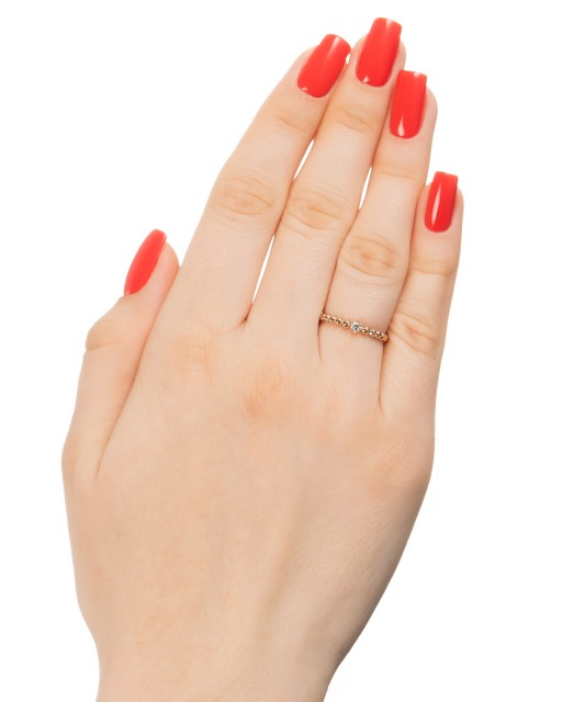 Zelta gredzens ar cirkoniju