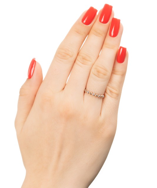 Золотое кольцо с цирконами