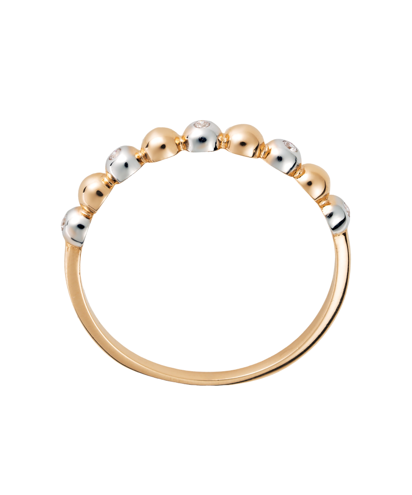 Zelta gredzens ar cirkonijiem - Goldinga