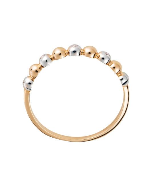 Золотое кольцо с цирконами