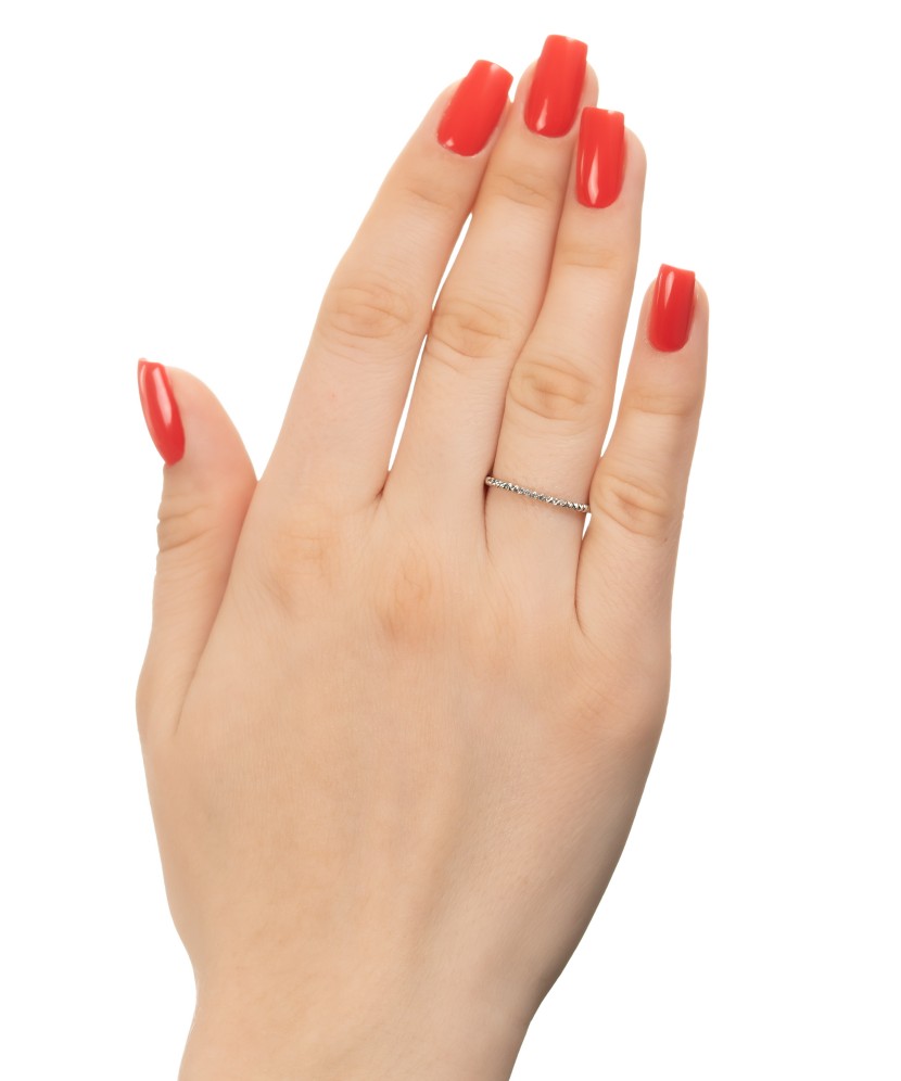 Кольцо из белого золота