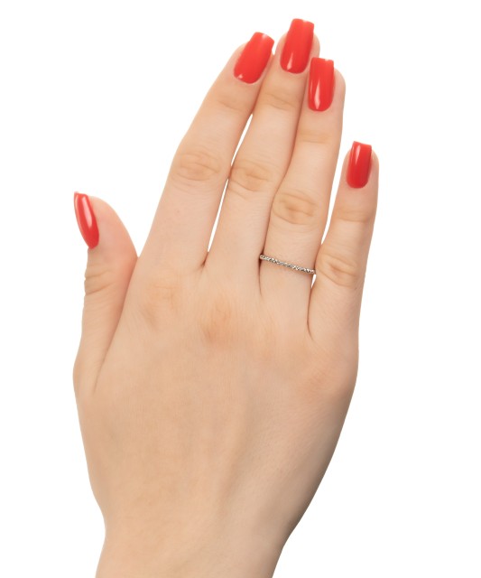 Кольцо из белого золота