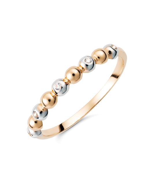 Zelta gredzens ar cirkonijiem - Goldinga